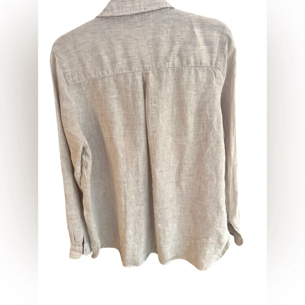 J. McLaughlin Britt Linen Button Down Shirt - Picture 2 of 4